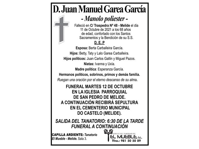 D. JUAN MANUEL GAREA GARCÍA.