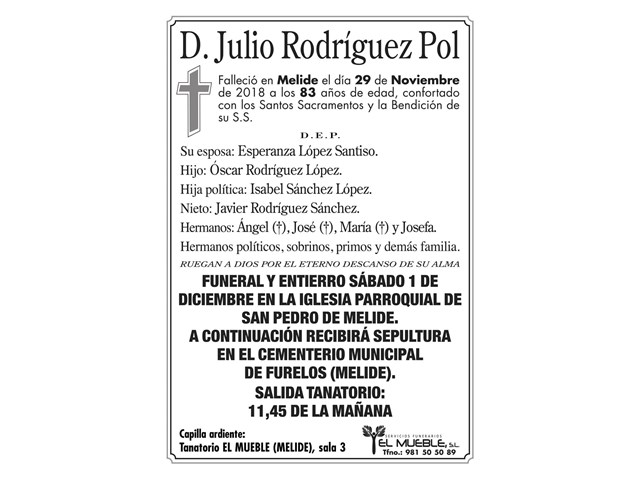 D.JULIO RODRIGUEZ POL