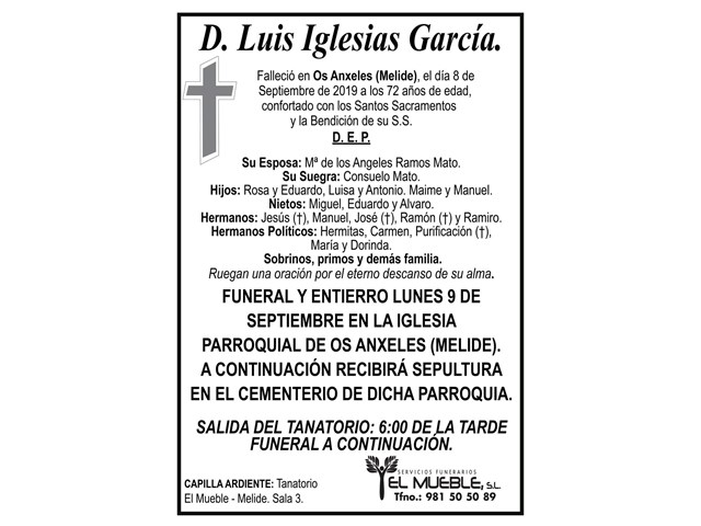 D.LUIS IGLESIAS GARCÍA.