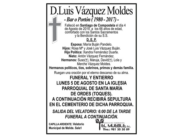 D.LUIS VÁZQUEZ MOLDES.