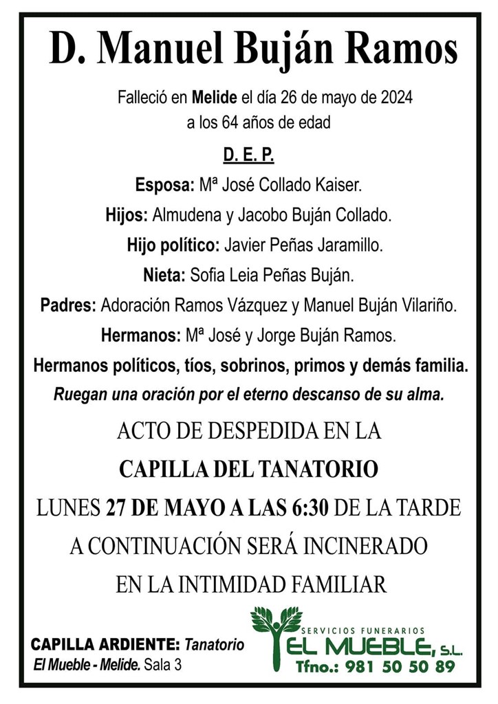 D. MANUEL BUJÁN RAMOS.