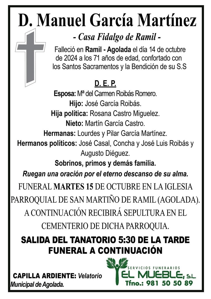D. MANUEL GARCÍA MARTÍNEZ