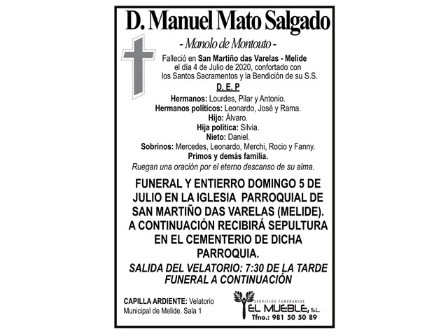 D. MANUEL MATO SALGADO.