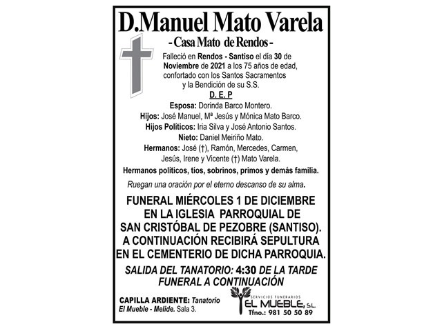 D. MANUEL MATO VARELA.