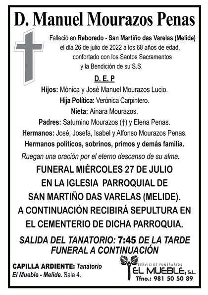 D. MANUEL MOURAZOS PENAS.