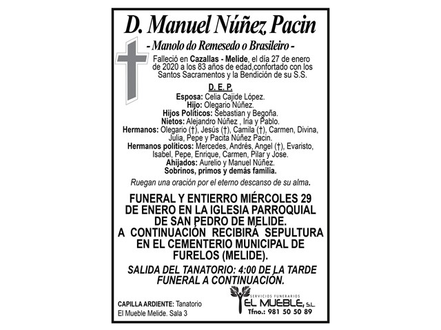 D. MANUEL NÚÑEZ PACIN.