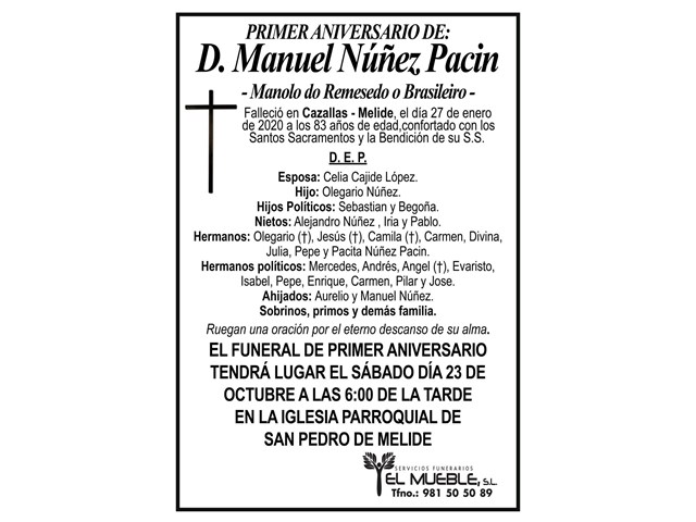 D. MANUEL NÚÑEZ PACIN.