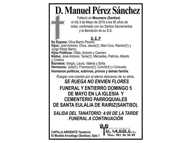 D.MANUEL PÉREZ SÁNCHEZ.