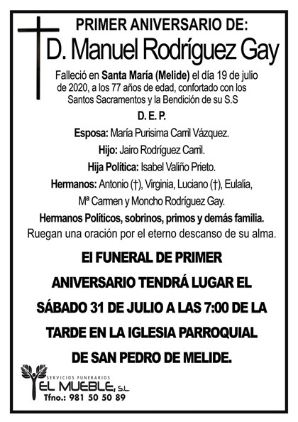 D. MANUEL RODRÍGUEZ GAY.