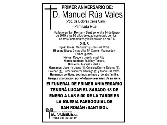 D. MANUEL RÚA VALES.