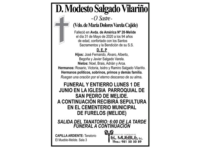 D. MODESTO SALGADO VILARIÑO.