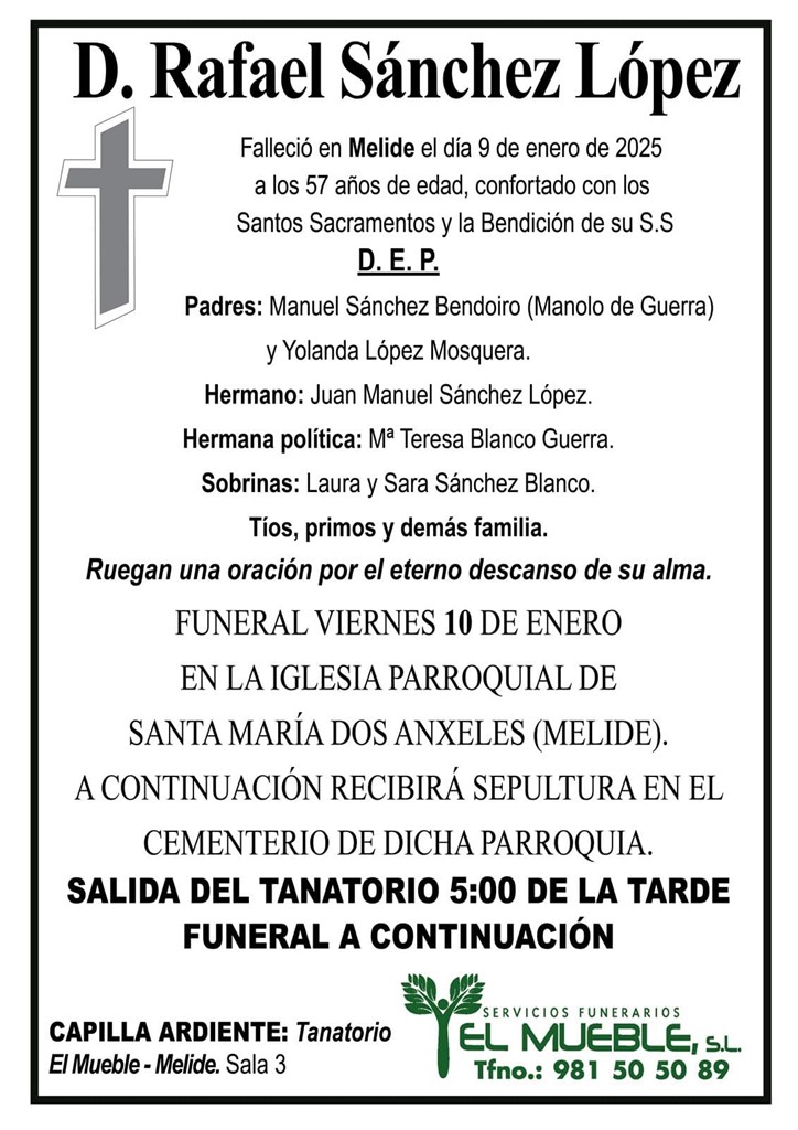 D. Rafael Sánchez López.