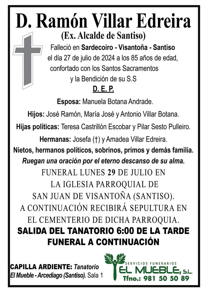 D. RAMÓN VILLAR EDREIRA.