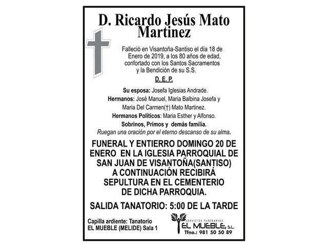 D.RICARDO JESÚS MATO MARTINEZ