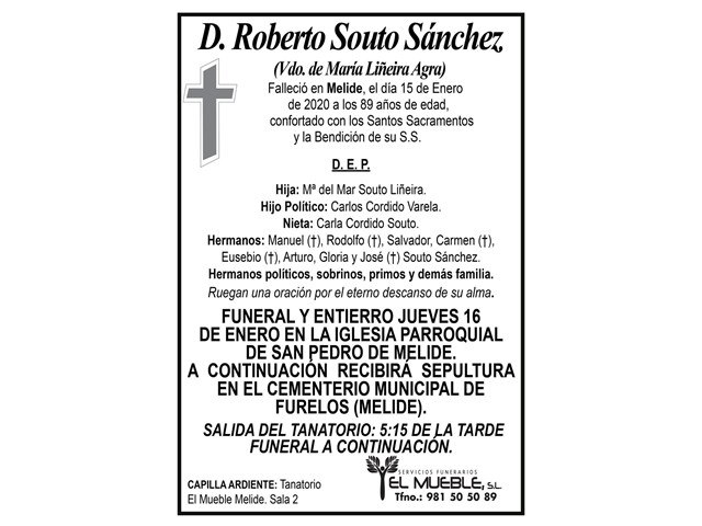 D. ROBERTO SOUTO SÁNCHEZ.