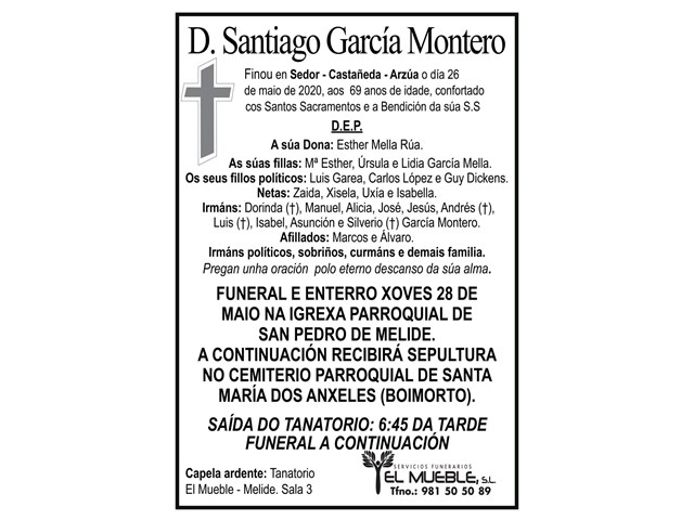 D. SANTIAGO GARCÍA MONTERO.