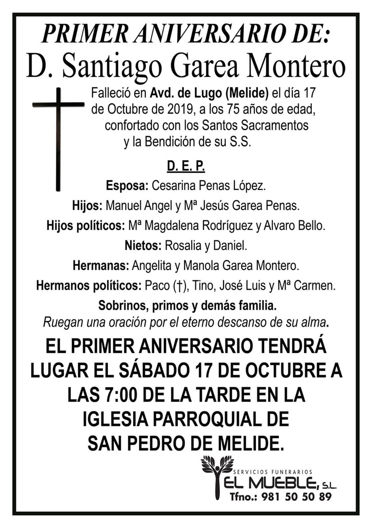 D. SANTIAGO GAREA MONTERO.