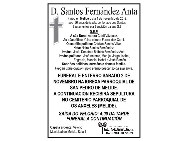 D. SANTOS FERNÁNDEZ ANTA.