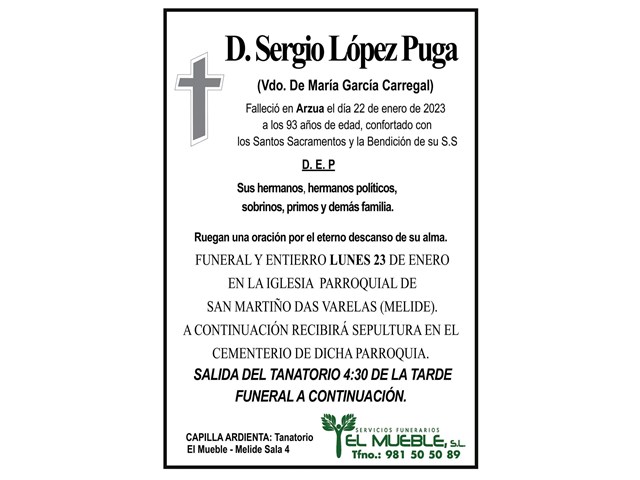 D. SERGIO LÓPEZ PUGA.