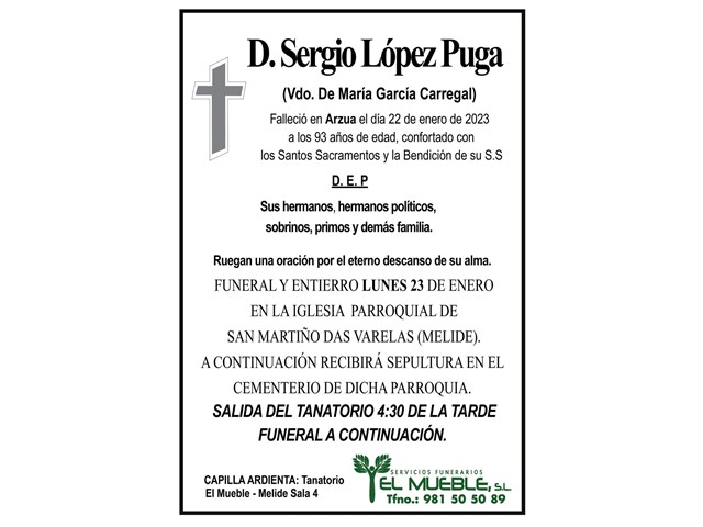 D. SERGIO LÓPEZ PUGA.