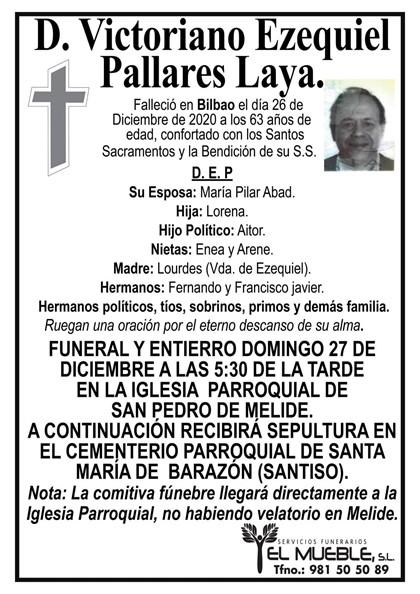 D. VICTORIANO EZEQUIEL PALLARES LAYA