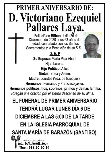 D. VICTORIANO EZEQUIEL PALLARES LAYA.