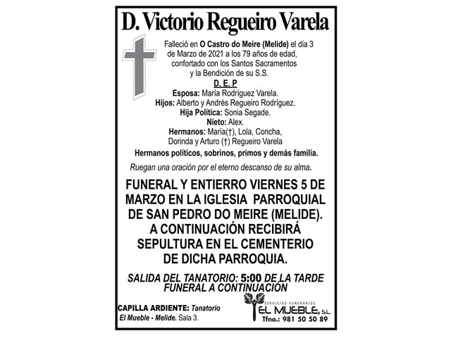 D. VICTORIO REGUEIRO VARELA.