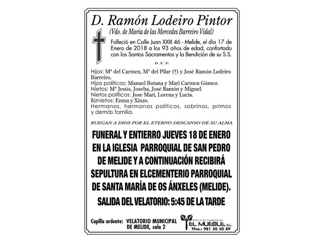 Dn. RAMON LODEIRO PINTOR