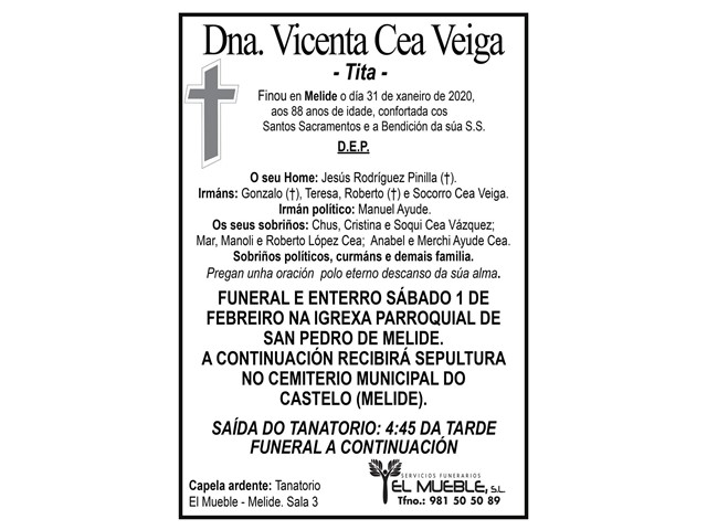 DNA. VICENTA CEA VEIGA.