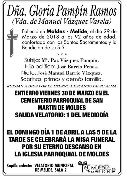 Dñ. GLORIA PAMPIN RRAMOS