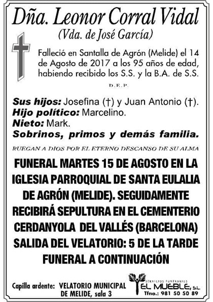 Dñ.LEONOR CORRAL VIDAL