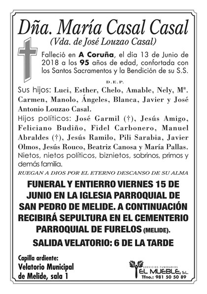 Dñ.MARIA CASAL CASAL