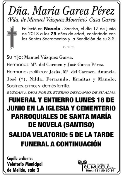 Dñ.MARIA GAREA PEREZ