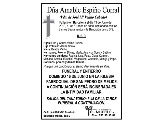 DÑA.AMABLE ESPIÑO CORRAL.