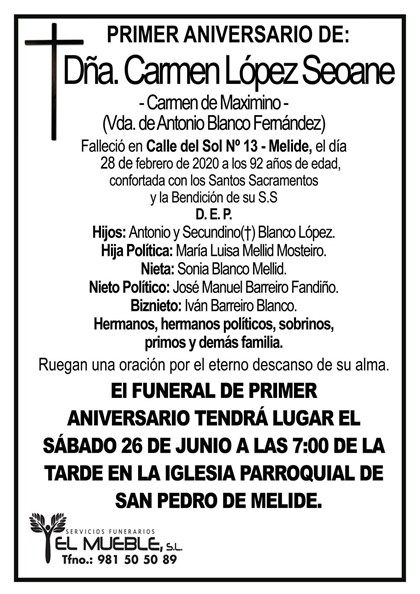 DÑA. CARMEN LÓPEZ SEOANE.