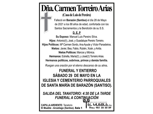 DÑA. CARMEN TORREIRO ARIAS