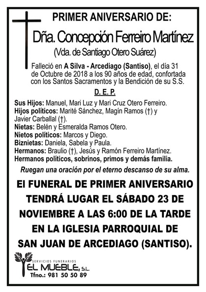 DÑA. CONCEPCIÓN FERREIRO MARTÍNEZ.