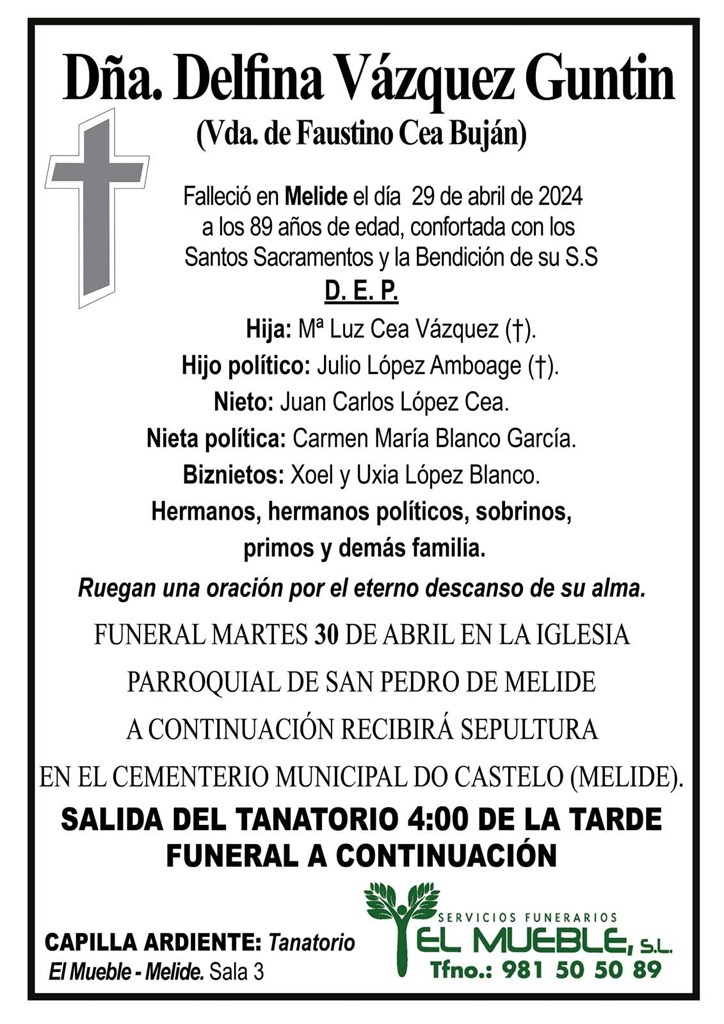 DÑA. DELFINA VÁZQUEZ BUJÁN