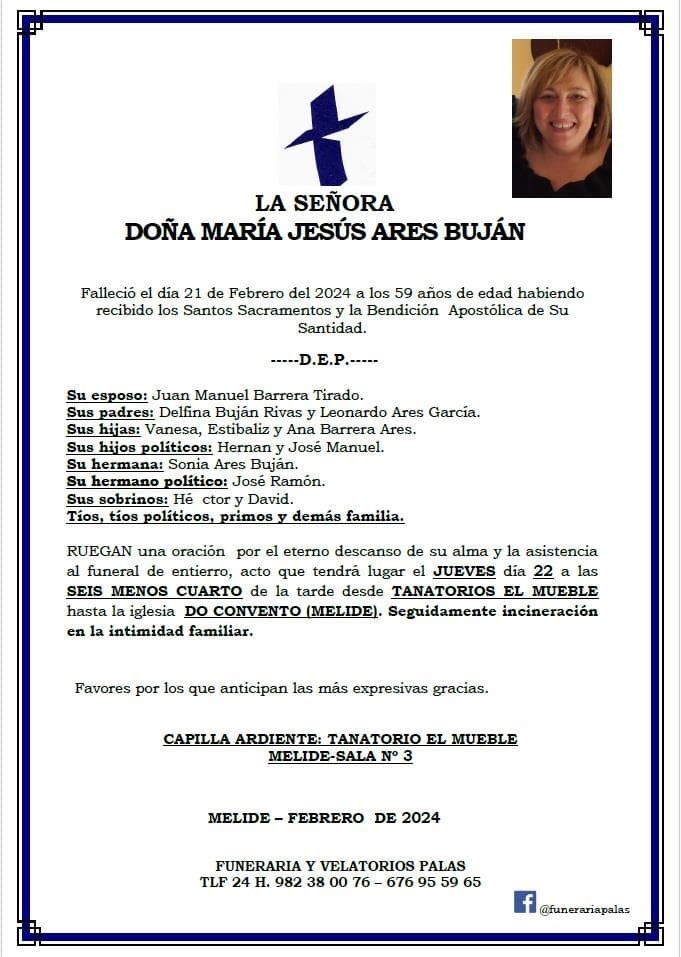 DÑA.MARÍA JESÚS ARES BUJÁN