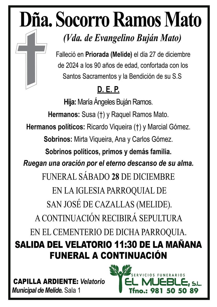 Dña. Socorro Ramos Mato.