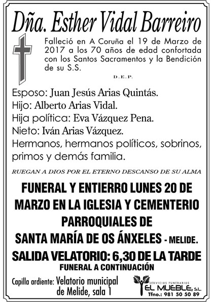 ESTHER VIDAL BARREIRO