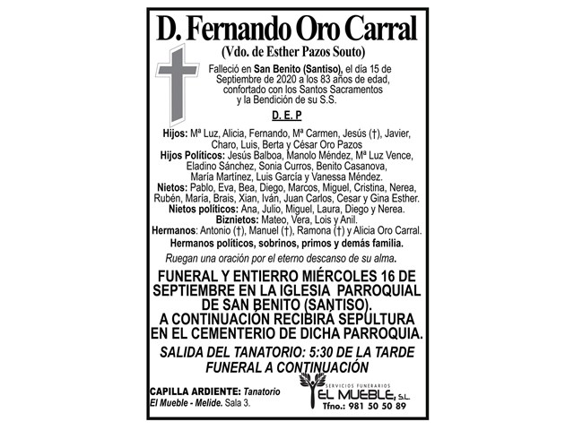 FERNANDO ORO CARRAL