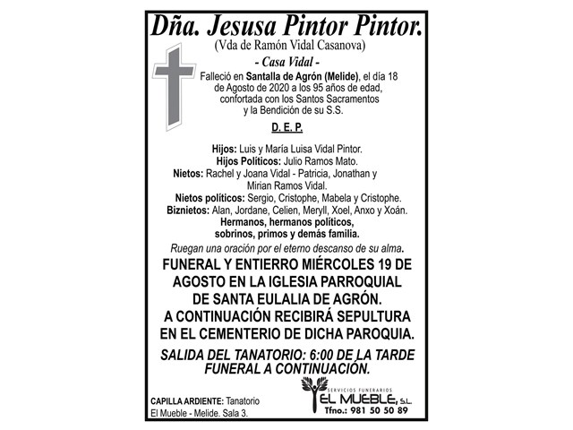 JESUSA PINTOR PINTOR