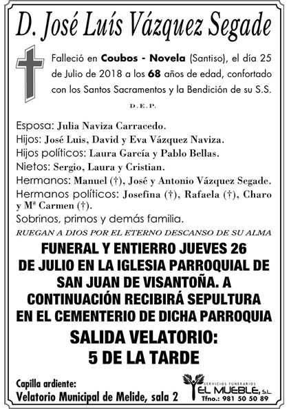 JOSÉ LUÍS VÁZQUEZ SEGADE