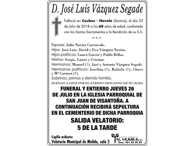 JOSÉ LUÍS VÁZQUEZ SEGADE