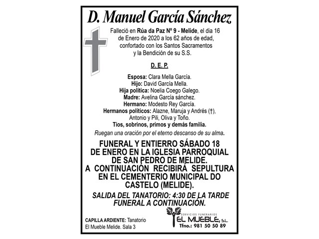 MANUEL GARCÍA SÁNCHEZ