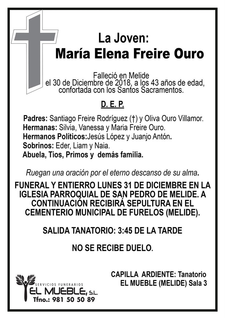 MARÍA ELENA FREIRE OURO