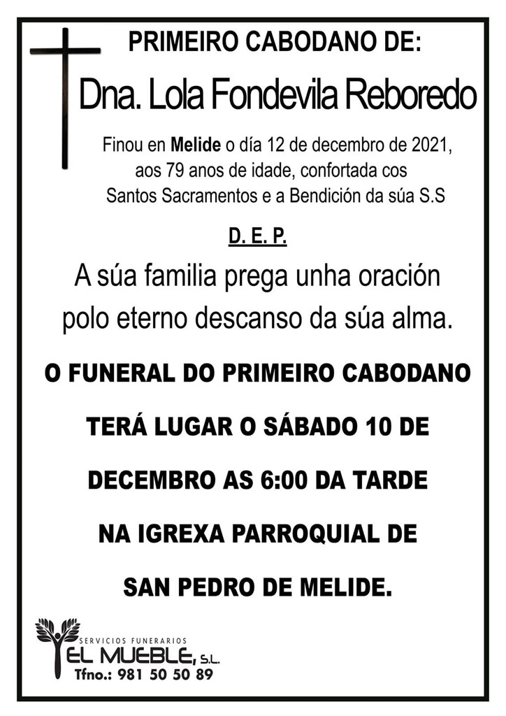 PRIMEIRO CABODANO DE DNA. LOLA FONDEVILA REBOREDO.