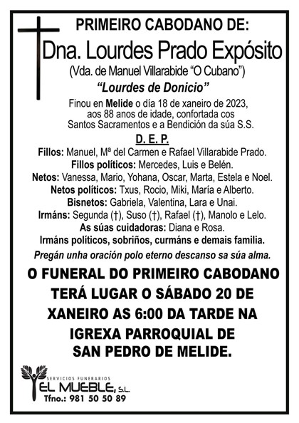 PRIMEIRO CABODANO DE DNA. LOURDES PRADO EXPÓSITO.