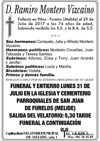 RAMIRO MONTERO VIZCAINO